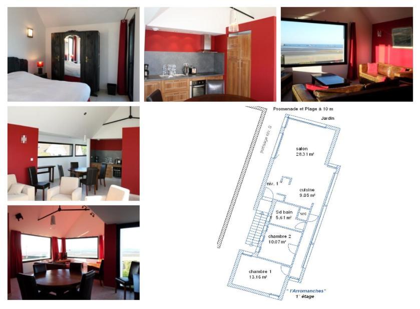 Gites " Arromanches" Ou "Bord De Mer Pmr" 2 Chambres En Front De Mer A Asnelles , 3Km D'Arromanches, 10Km De Bayeux Εξωτερικό φωτογραφία